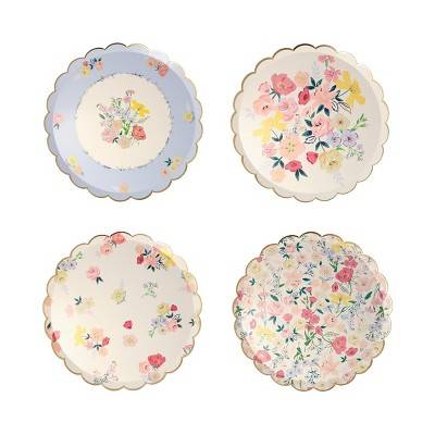 Meri Meri English Garden Side Plates (Pack of 8)