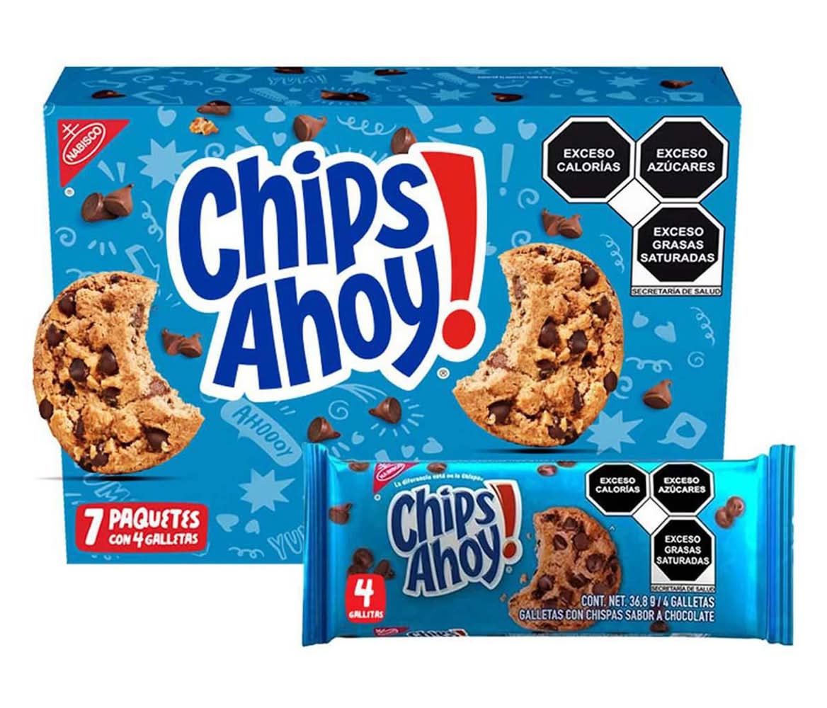 Chips Ahoy! · Galletas con chispas, chocolate (7 x 4 un)