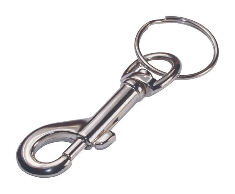 Hillman Metal Silver Clips/Sanp Hooks Keychain