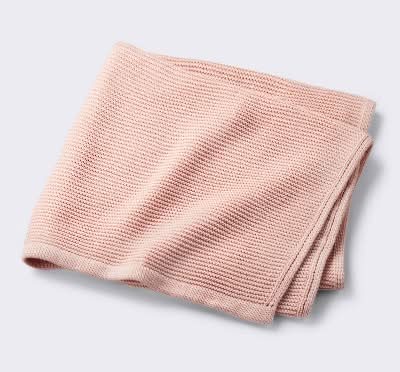 Cloud Island Knit Baby Blanket, 40x30 in, Pink