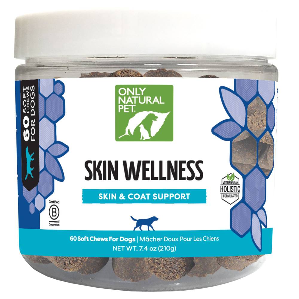 Only Natural Pet® Skin Wellness Maxium Skin & Coat Support Soft Chews (Flavor: Bacon, Size: 60 Count)