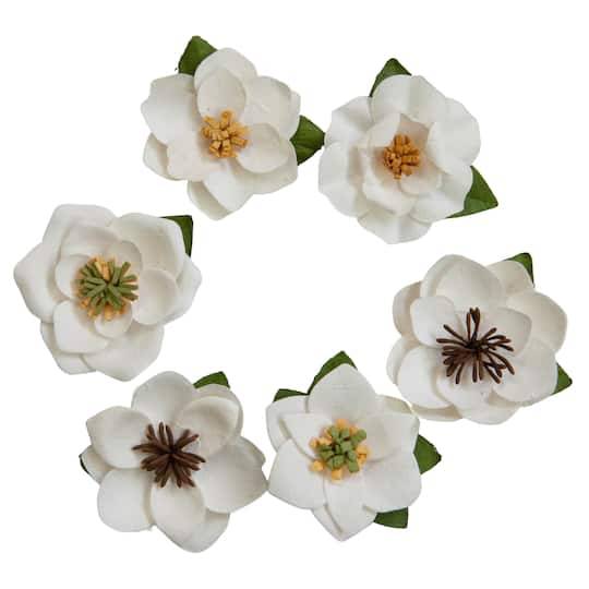 Paper Magnolia Flower Embellishments By Recollections