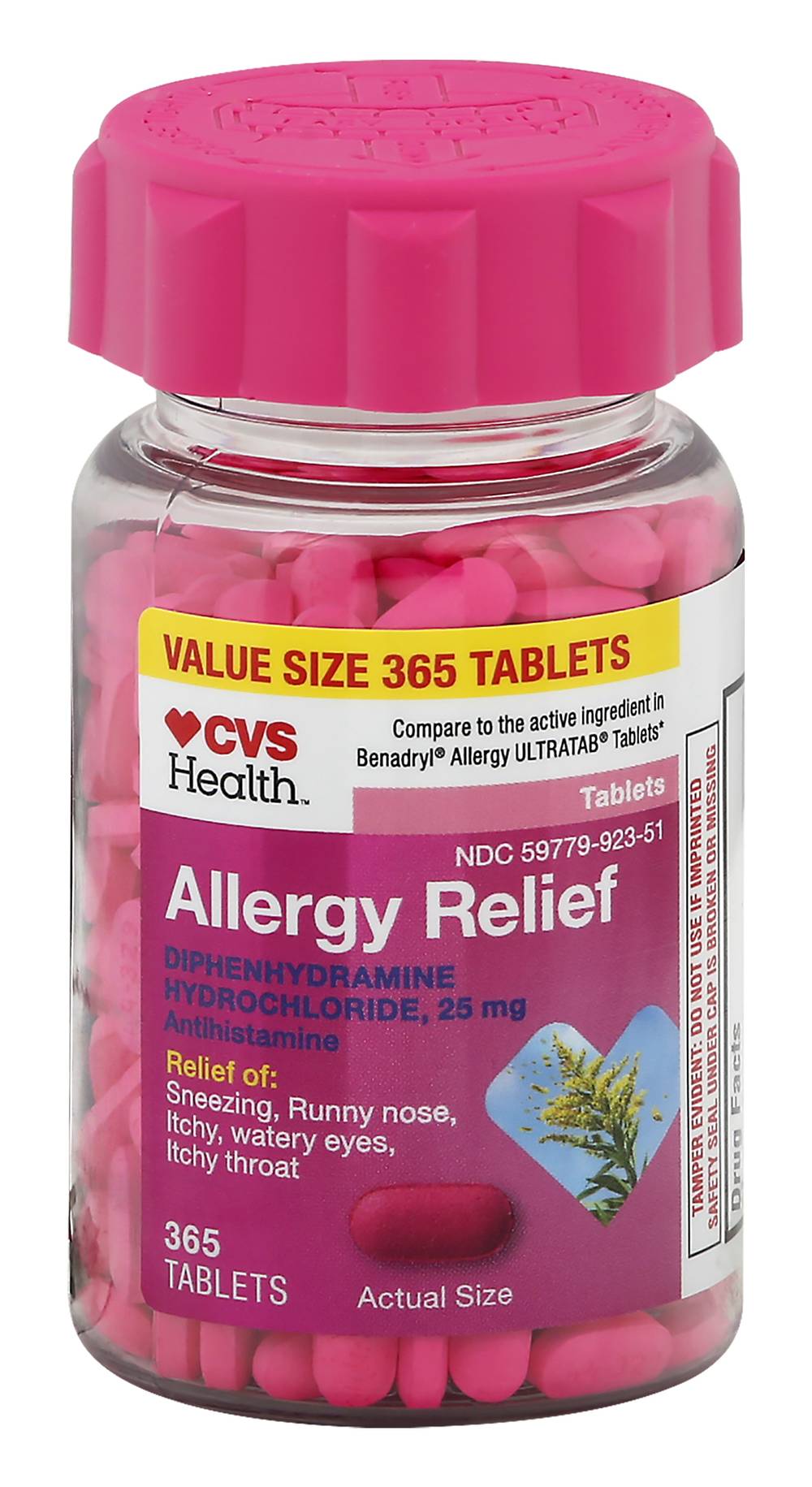 CVS Pharmacy Health 25 mg Allergy Relief Tablets