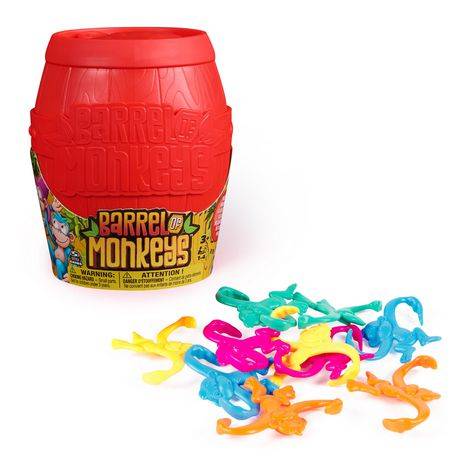 Spin Master Barrel Of Monkeys New Look For the Retro Linking Game