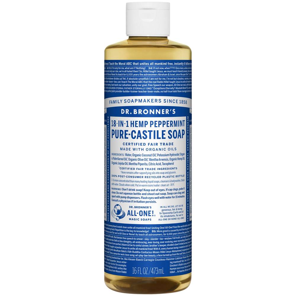 Dr. Bronner's 18-In-1 Hemp Peppermint Pure-Castile Soap