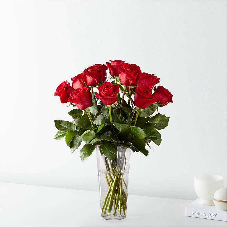 12 Long Stem Red Roses