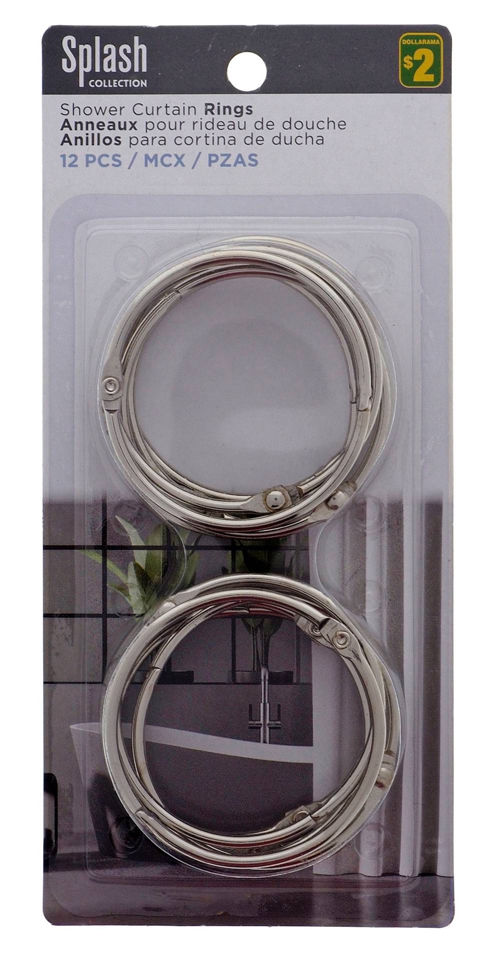 Dollarama Shower Curtain Rings (12 ct)