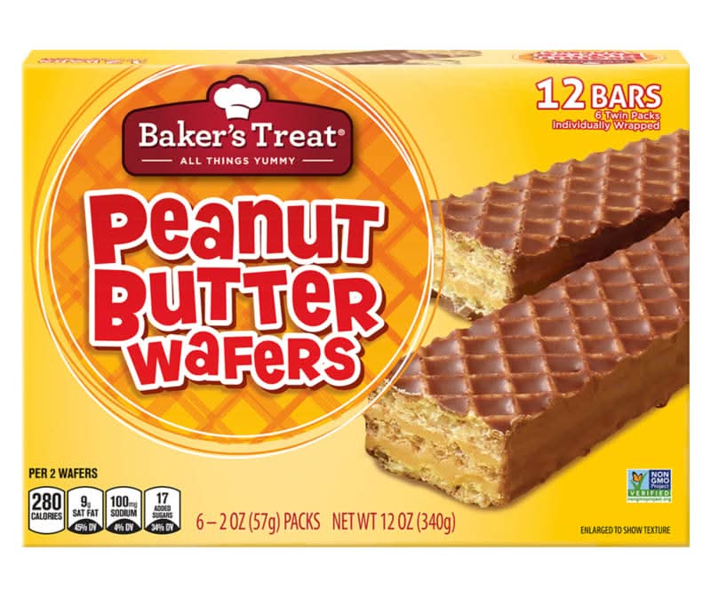 Baker's Treat Wafers, Peanut Butter (6 x 2 oz)