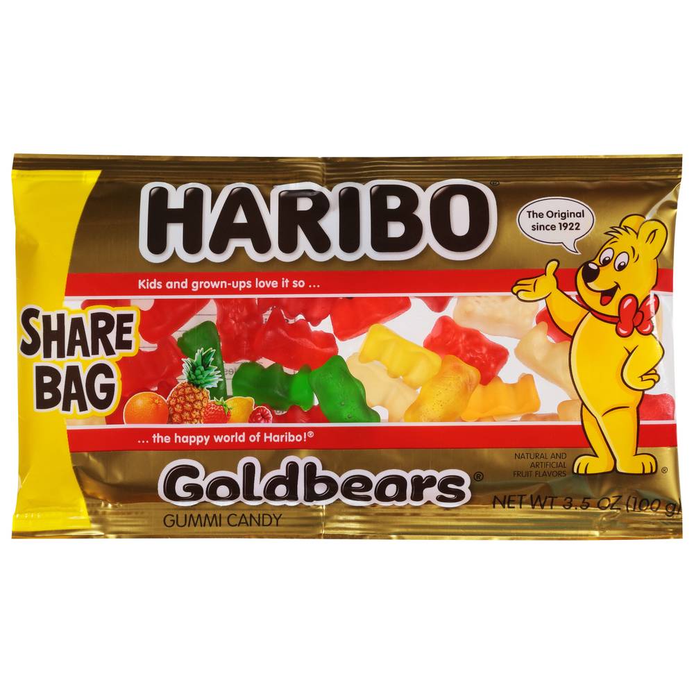 Haribo Gold Bears Share Bag Gummi Candy (3.5 oz)