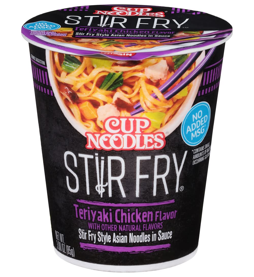 Nissin Stir Fry Style Teriyaki Chicken Noodles Cup (3 oz)