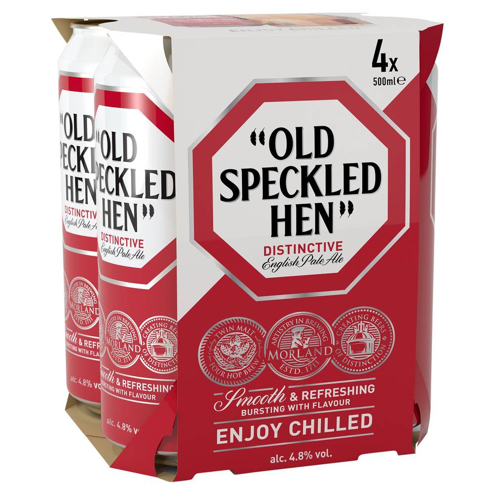 SAVE £0.50 Old Speckled Hen English Pale Ale 4x500ml ABV- 4.8%