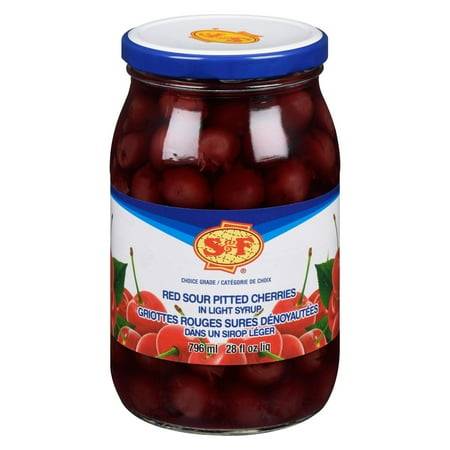 S&F Red Sour Pitted Cherries in Light Syrup (796 ml)