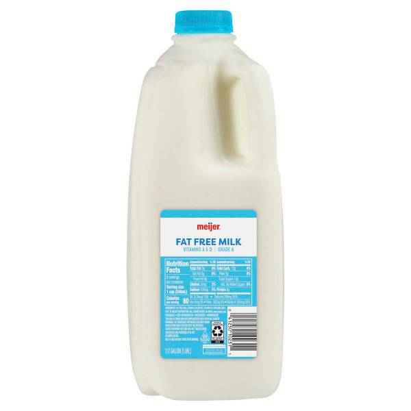 Meijer Fat Free Milk (1/2 gal)
