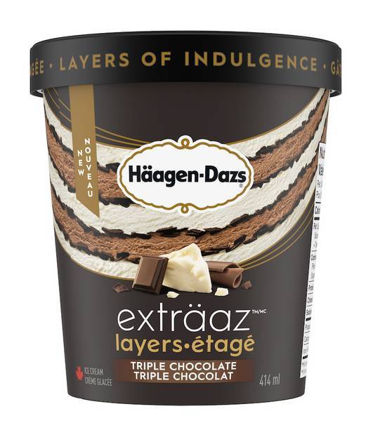 Haagen-Dazs Extraaz Layers Triple Chocolate 414ml