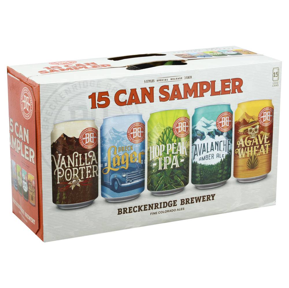 Breckenridge Brewery Domestic Ale Sampler Beer (15 ct, 12 oz)