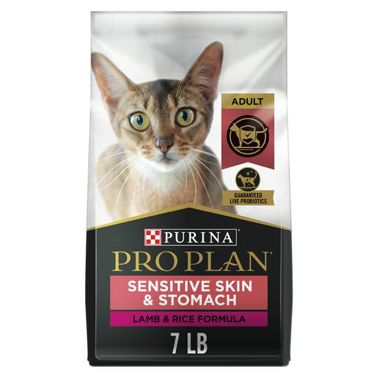 Purina Pro Plan Sensitive Skin & Stomach Cat Food (lamb-rice formula)