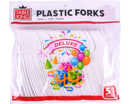 Table King Plastic Fork 51 Pack