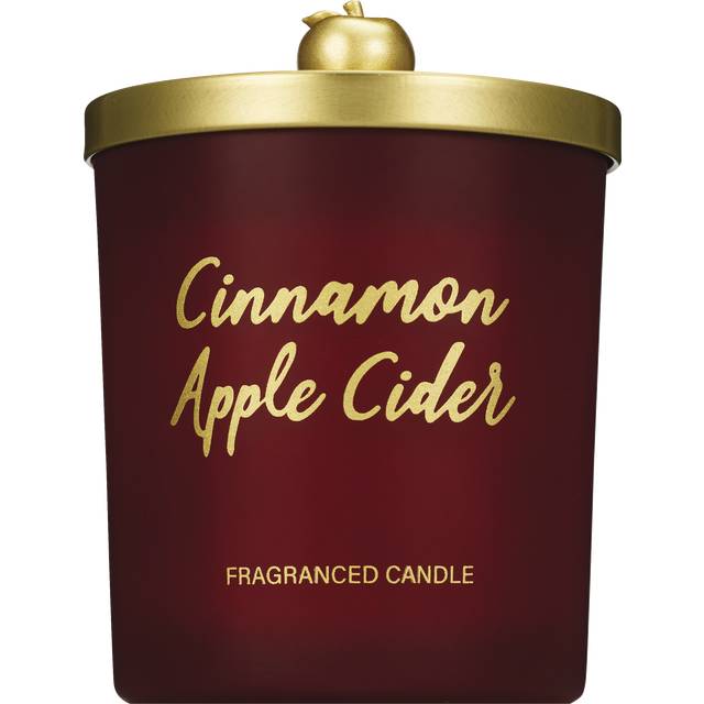 Tinted Glass Fragranced Candle, Cinnamon-Apple Cider (9.5 oz)