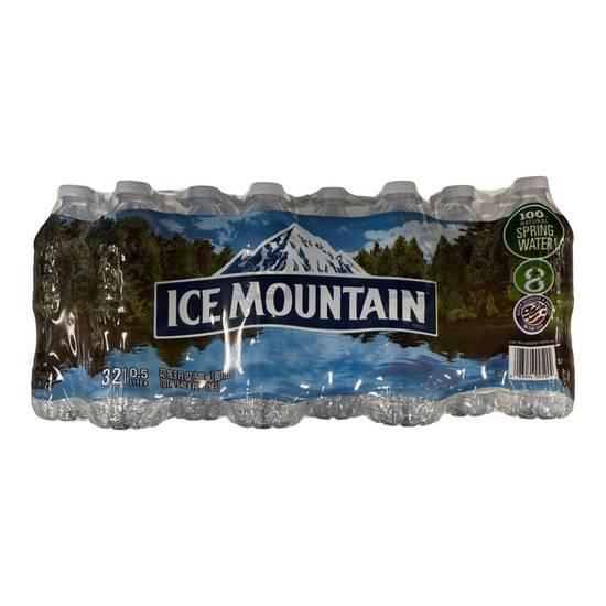 Ice Mountain 100% Natural Spring Water - 32pk/16.9 Fl Oz Bottles : Target