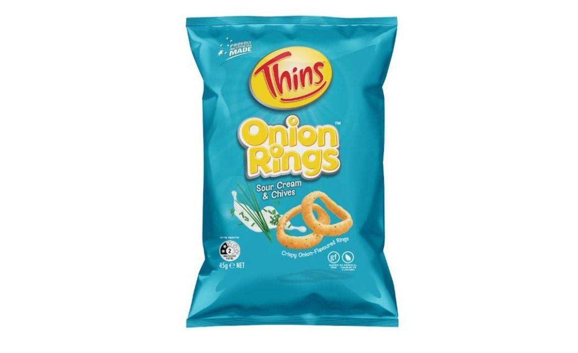 Thins Onion Rings Sour Cream & Chives 45G