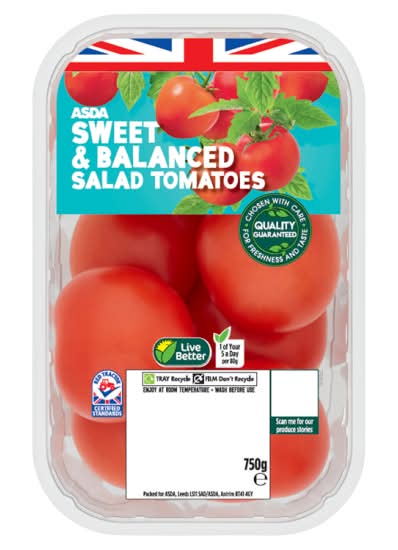 ASDA Sweet & Balanced Salad Tomatoes (750g)
