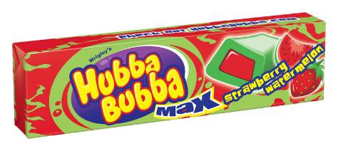 Hubba Bubba Strawberry Watermelon Gum 5 CT