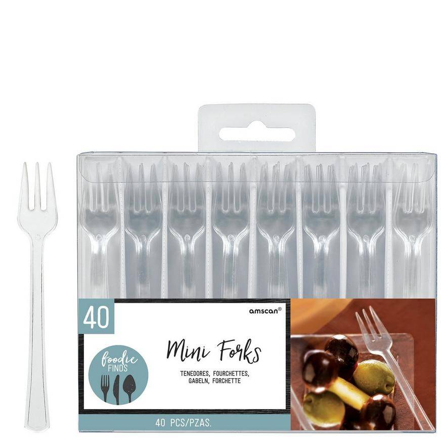 Amscan Mini Plastic Forks (40 ct)