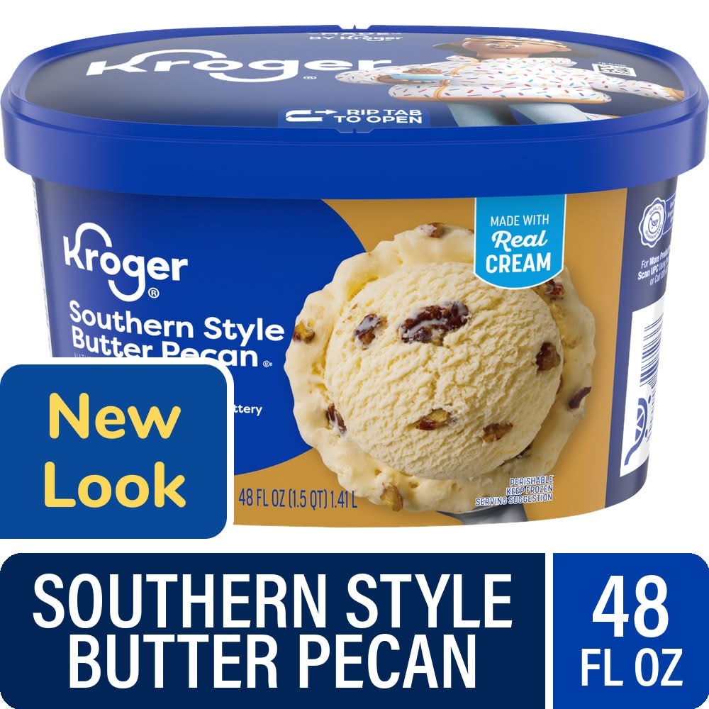 Kroger® Southern Style Butter Pecan Crunch Ice Cream Tub