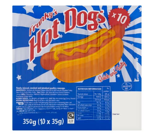 Franky's Hot Dogs (35g)