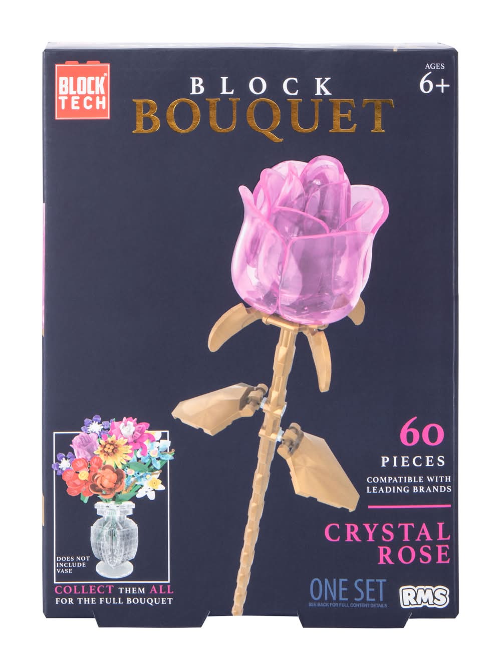 Block Tech™ Block Bouquet Set Crystal Rose