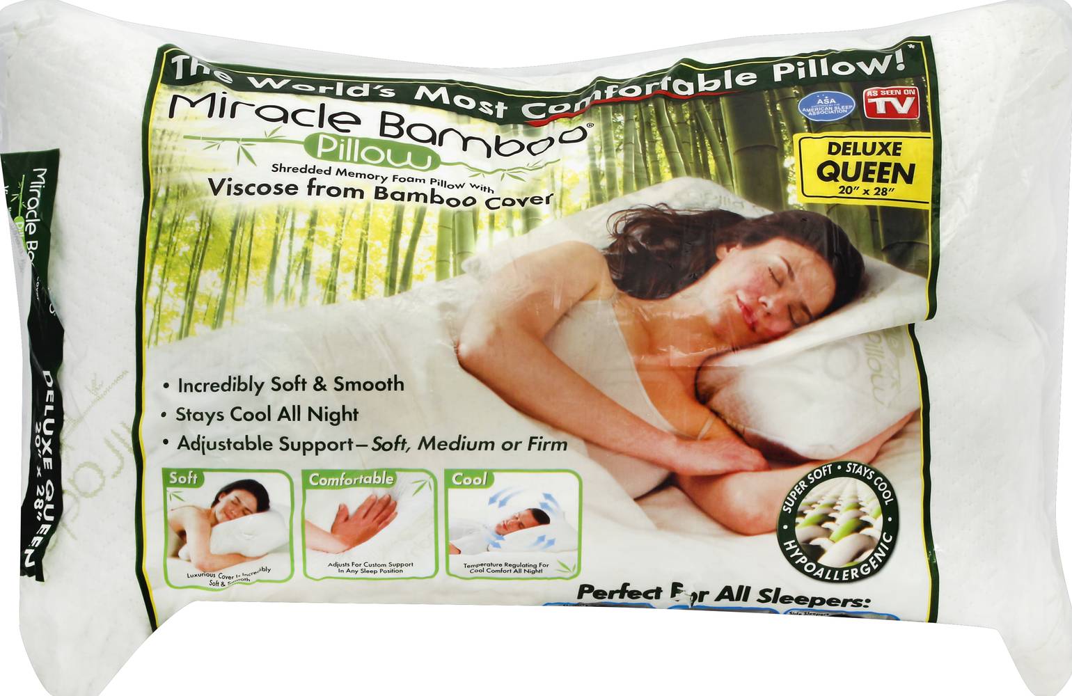 Miracle Bamboo Pillow Delivery in Under an Hour Linens Bedding Uber Eats