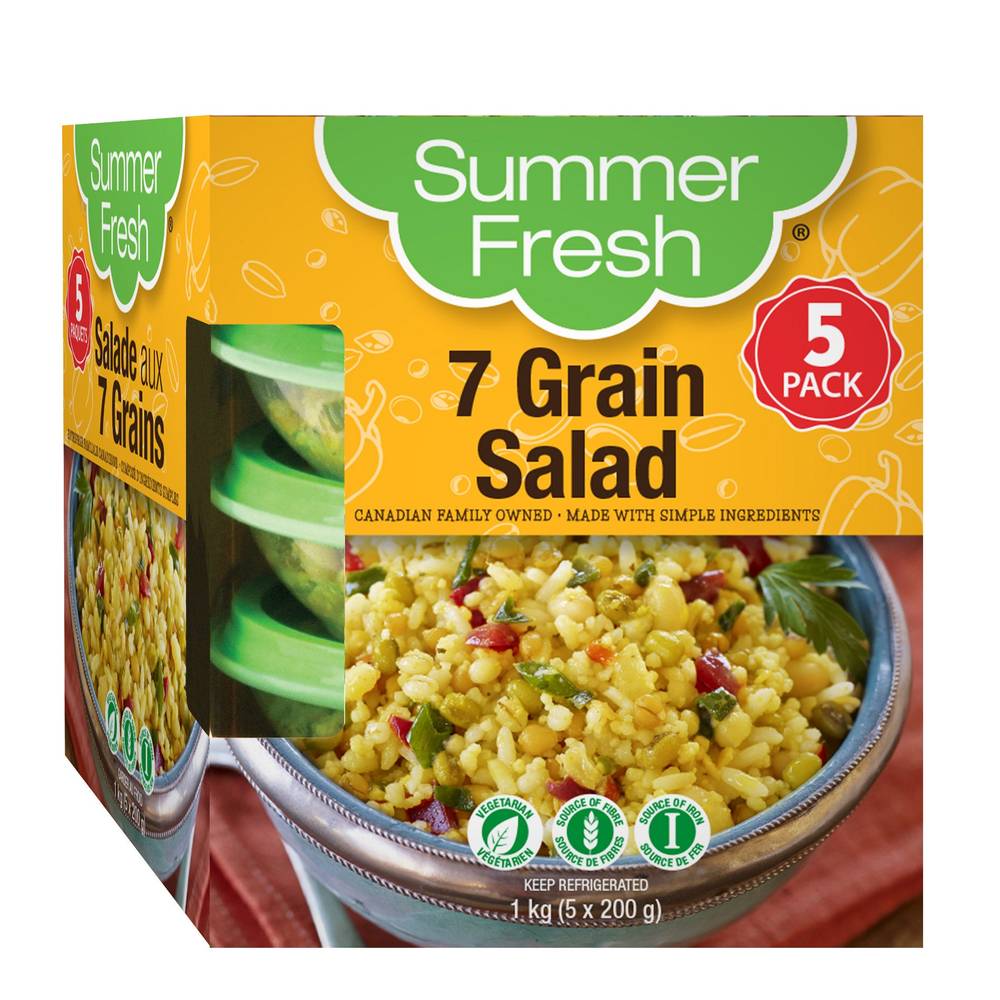 Summer Fresh - Salade Aux Sept Grains, 5 × 200 G