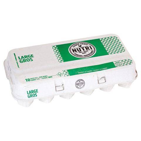 Nutri nutri gros oeufs blancs (18 unités) - eggs large size (18 units)