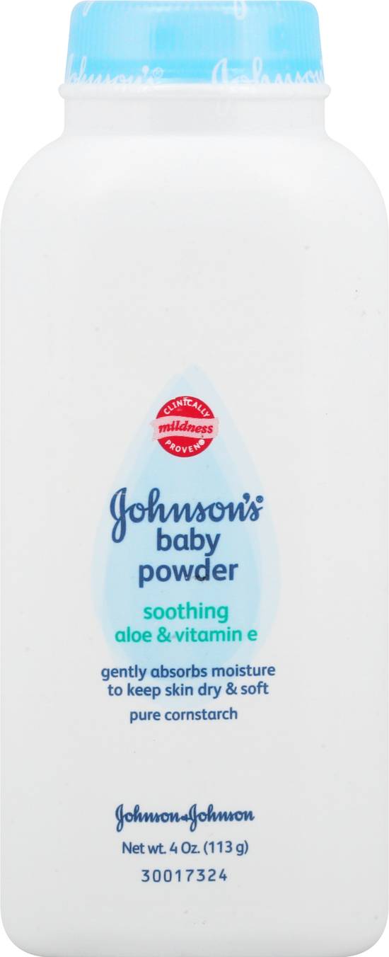 Johnson's Soothing Aloe & Vitamin Baby Powder