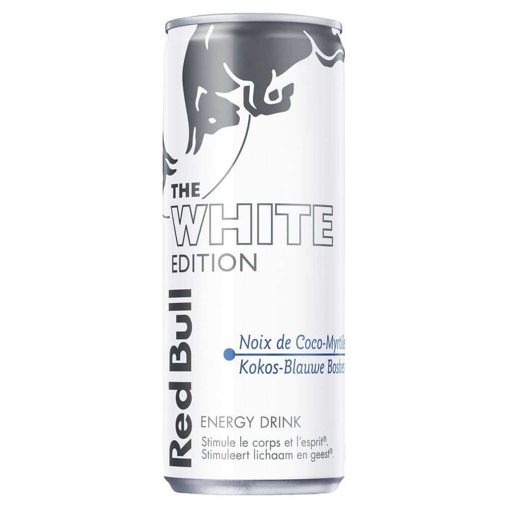 Red Bull Energy Drink White Edition Noix de Coco Myrtille 25 cl