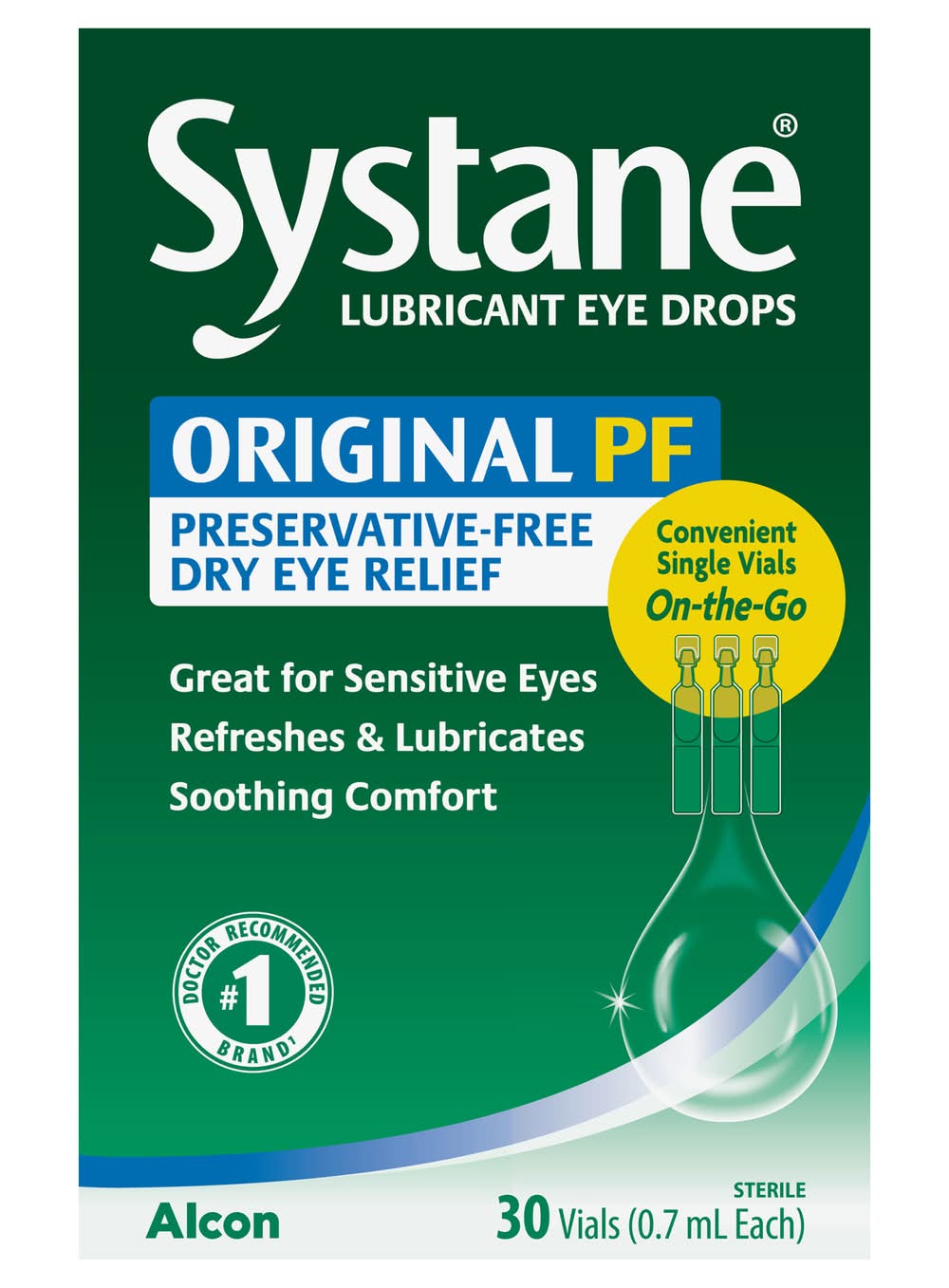 Systane Lubricant Eye Drops Sterile Vials (21 ml)