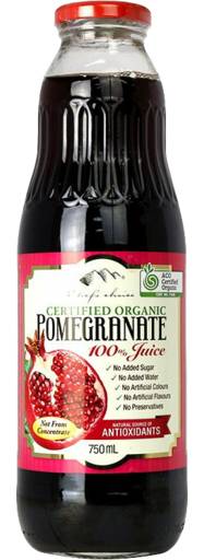 Chef's Choice Organic Pomegranate Juice (750mL)