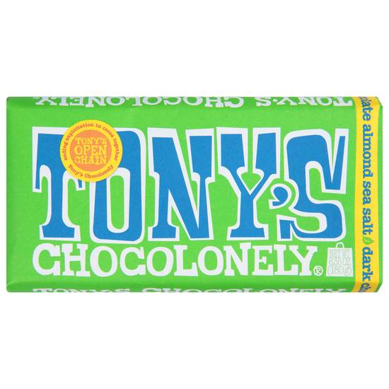 Tonys Chocolonely Dark Chocolate Almond Sea Salt Bar