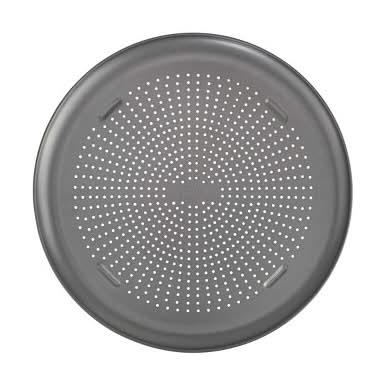 GoodCook Nonstick Carbon Steel Perfect Pizza Pan, 15.75", Gray
