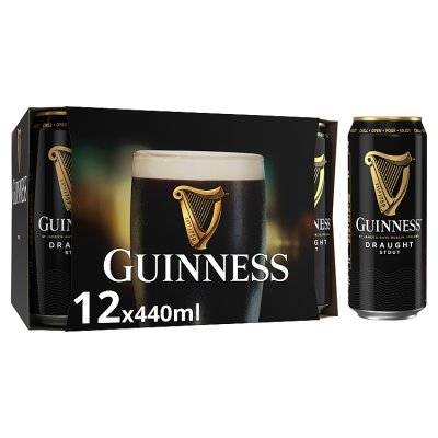 Guinness Draught in Can Stout Beer (12 x 440ml)