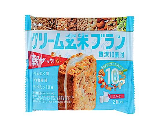 【補助食品】●アサヒ クリーム玄米ブラン贅沢ミルク