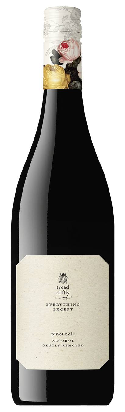 Tread Softly Alcohol Gently Removed Everything Except Pinot Noir 750ml