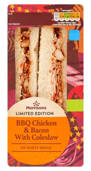 Morrisons Limited Edition Bbq Chicken & Bacon Sandwich