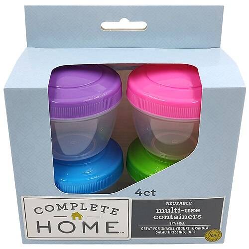 Complete Home Snack Containers Set of 4 - 1.0 ea
