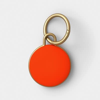 Heyday Airtag Silicone Keychain, Poppy Orange