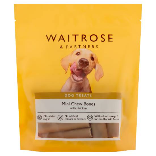 Waitrose Mini Chew Bones With Chicken Dog Treats