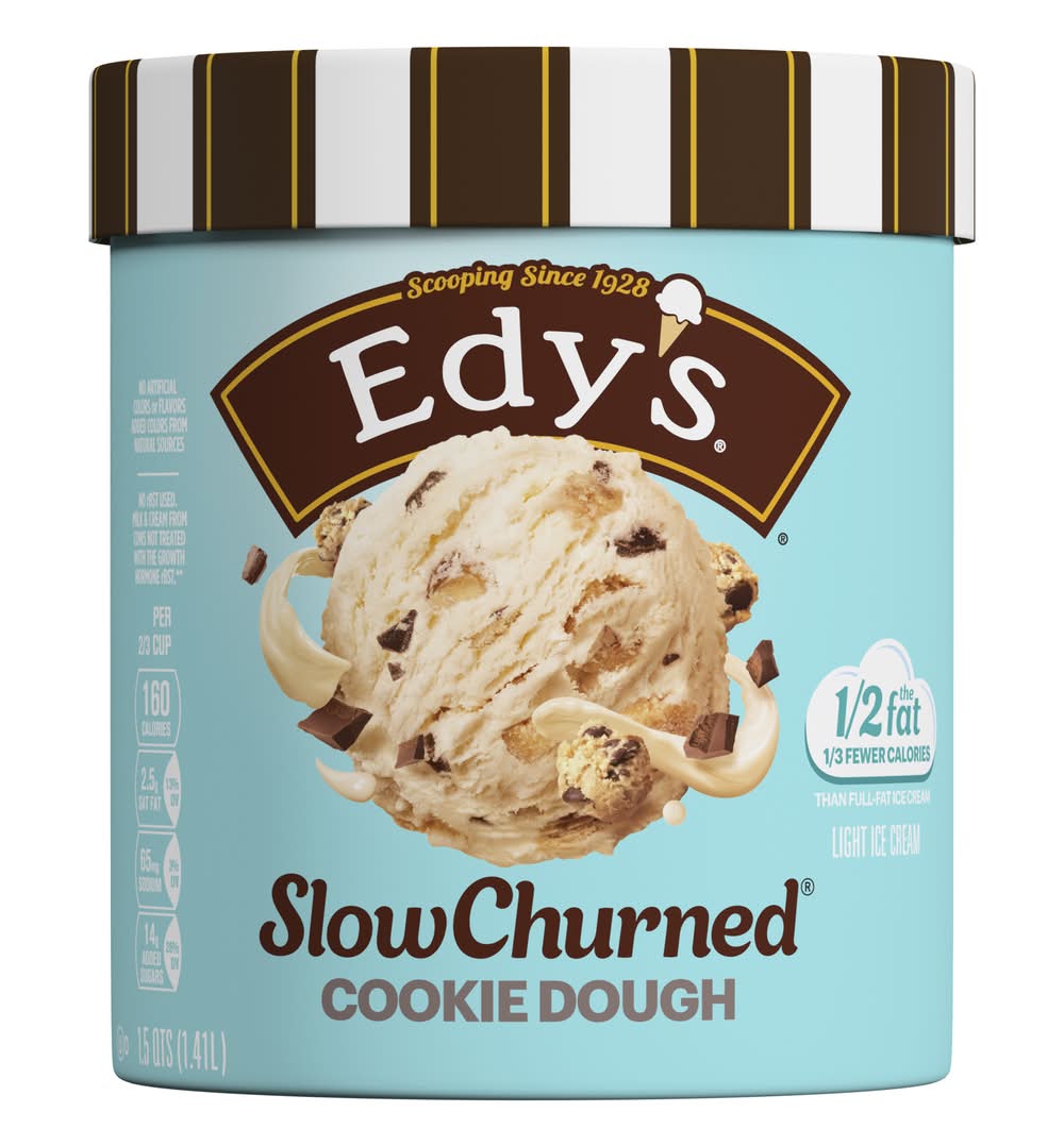 Edy's Slow Churned Cookie Dough Light Ice Cream (1.5 qt)