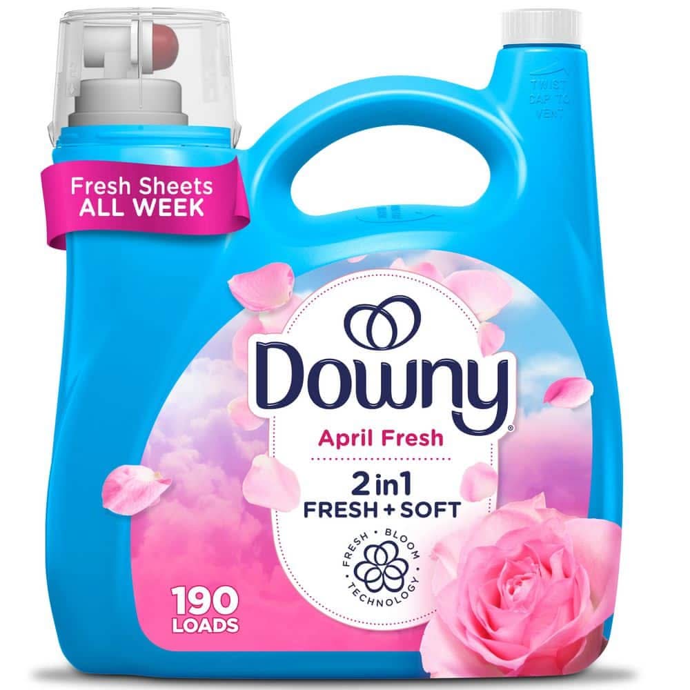 Downy Ultra April Fresh Scent Liquid Fabric Softener, 190-Loads, 140 Fl. Oz.