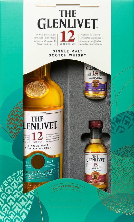 The Glenlivet 12 Year Old Gift Set (750ml bottle)