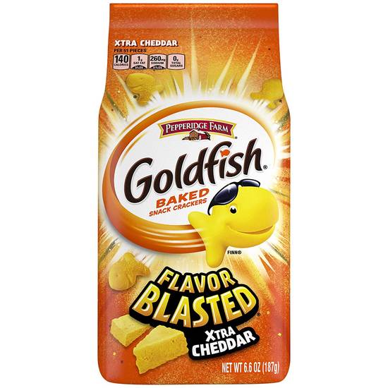 Goldfish Flavor Blasted Xtra Cheddar Crackers Snack Crackers